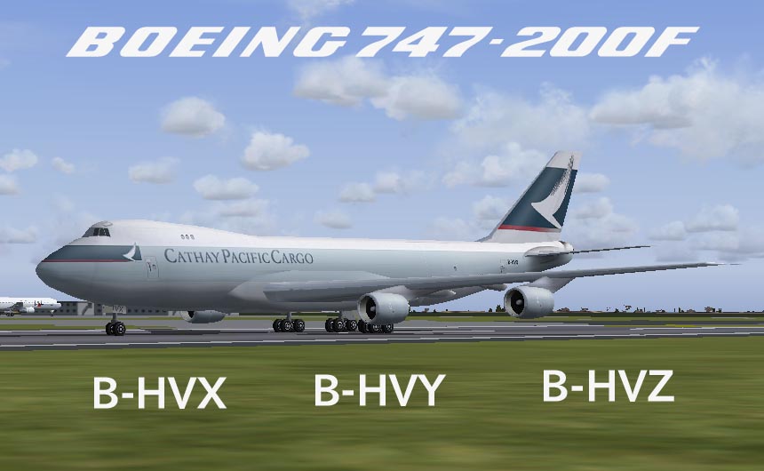 Boeing 747-400 Cathay Pacific Airways Model By Fsp Fd By Hiro Repaint By Hideki Vayashi Oh