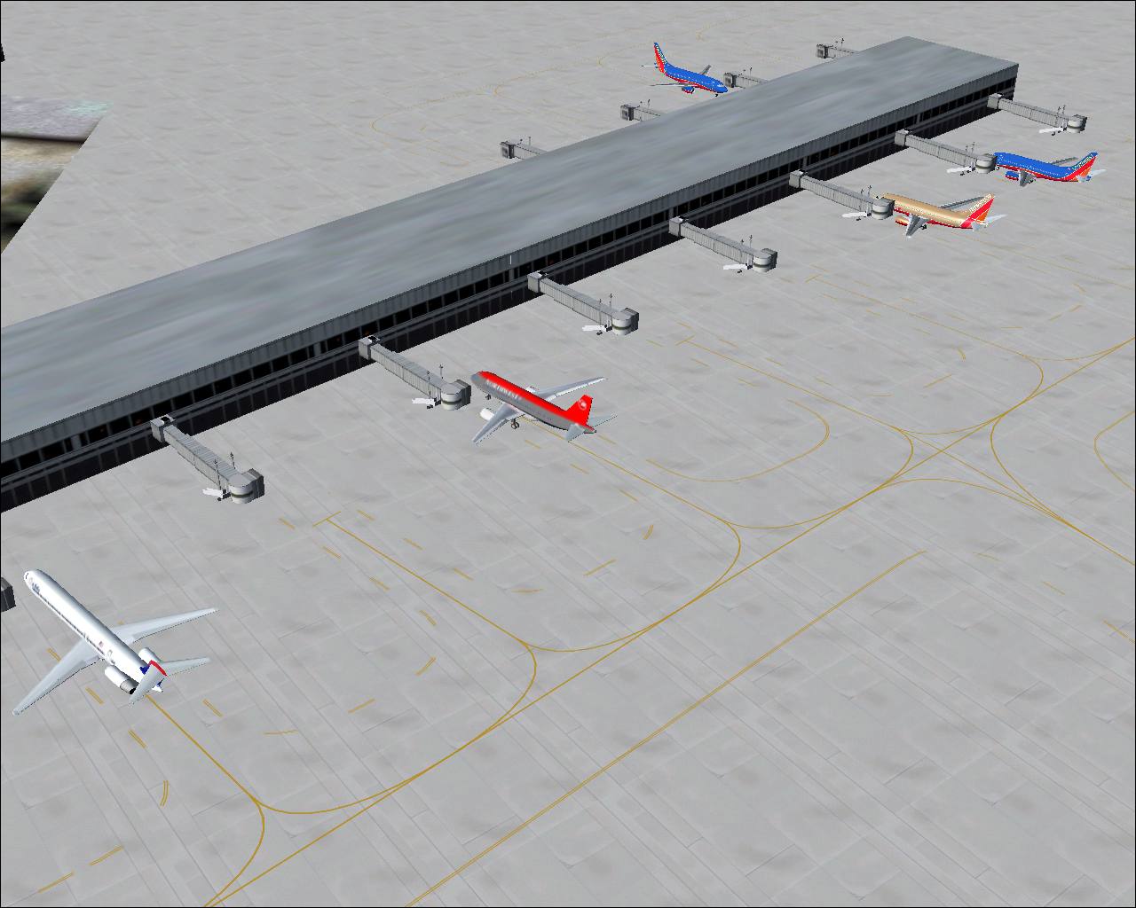 Fs2004 Jetways For Ksat Jetways For San Antonio International Airport In San Antonio Tx