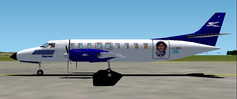 Fs2002 Aerolineas Argentinas Metro Iii Original Aircraft By F