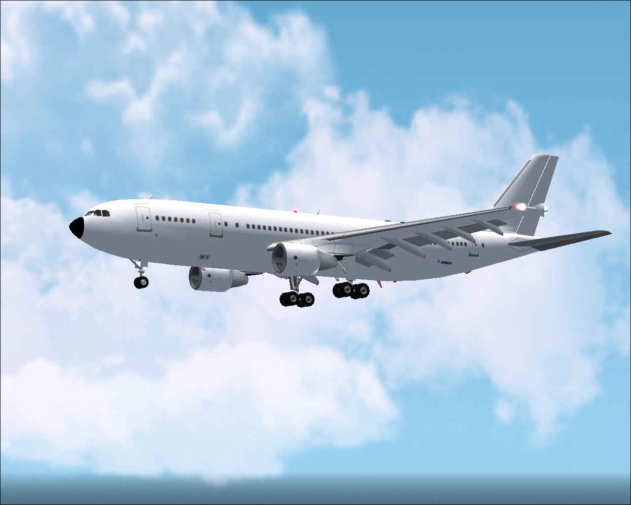 Fs2002 Aircraft - A300-600R V2 Pw Gill Airways 2004 Airbus A300-600R Pw Engine Version