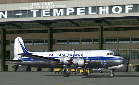 Fs2004 Air France Douglas Dc-4 Textures Exclusively Registration F-Bdda From 1946 To 1973
