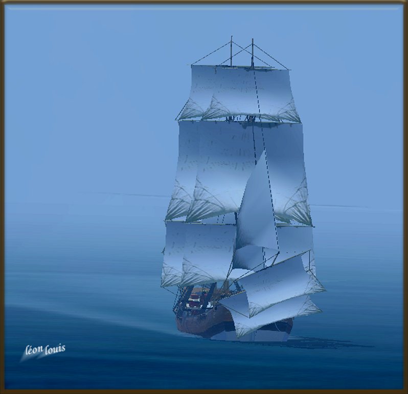 Montréal Harbour Sail Ship And Plane Ai Traffic Mtrl9_Ai This Is A Great Scenery, Made So