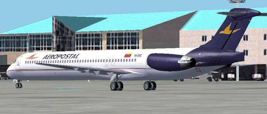 Fs2002/Fs2004 Aeropostal Mcdonnell Douglas Md-83