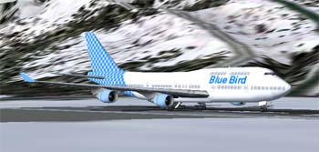 Blue Bird Airlines Boeing 747-400