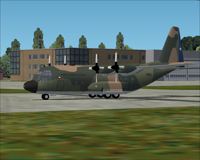 Fs2004/Fs2002 C-130B Lockheed Textures For Mike Stones C-130 B Hercules In The Fuerza Aere