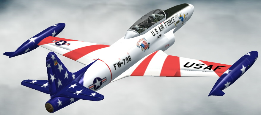 Fs2002/Fs2004 Lockheed T-33A Shooting Star T-33A Of Two Seat Type Was Developed For Jet Pl