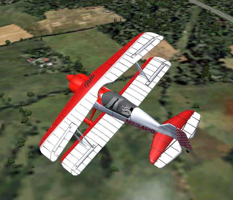 Pitts S2A Aerobatic Biplane Includes Reflective Textures And Animations By Markus Mayer