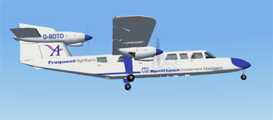 Aurigny Britten-Norman Bn2-2Amk3 Trislander - G-Bdto - G-Bevt - G-Pcam - G-Rlon Texture Ex — 1