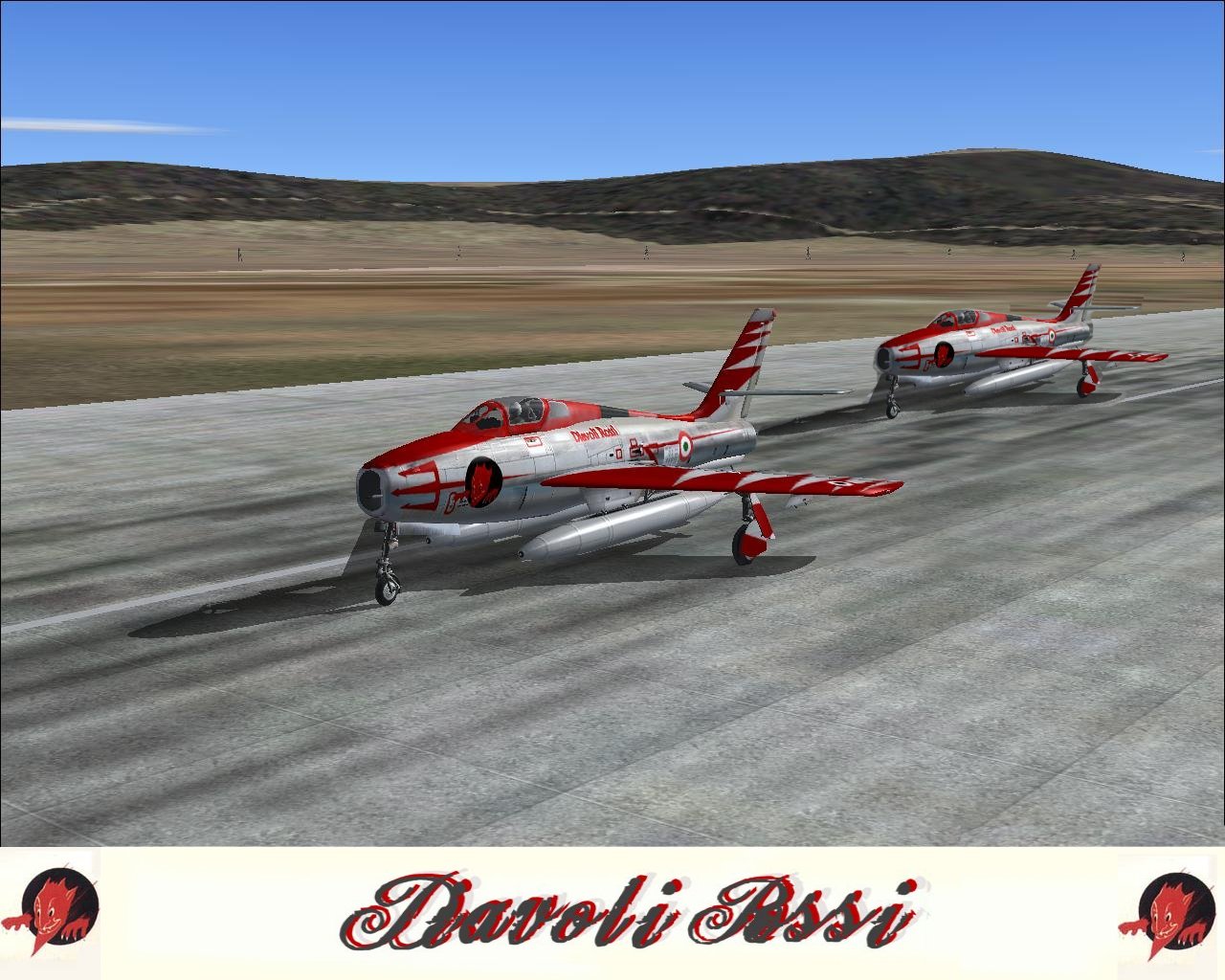Republic F-84F Thunder Streake For Fs2002/Fs2004 Textures For: F-84F By Kazunori Ito Origi