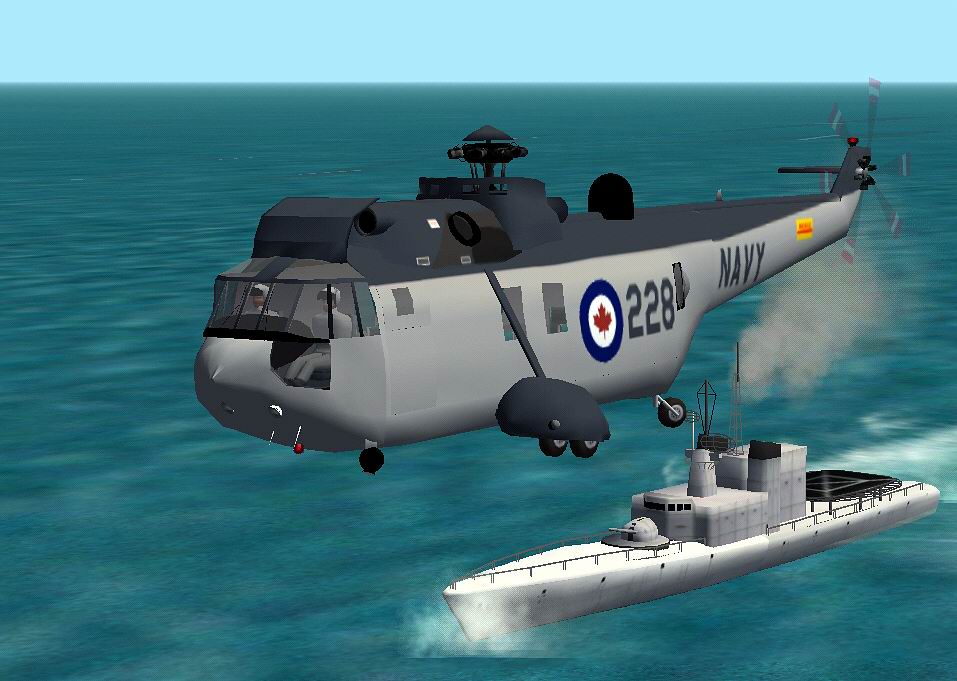 Cfs2/Fs2000 Rcn Sea King Textures For Frans Vrankens Westland M48 Seaking