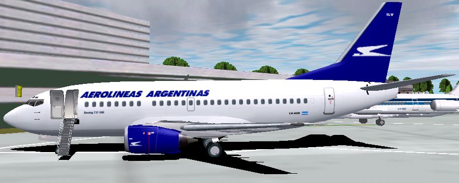 Fs2002/Fs2004 Aerolineas Argentinas Boeing 737-500 Ffx Boeing 737-500 In Aerolineas Argent