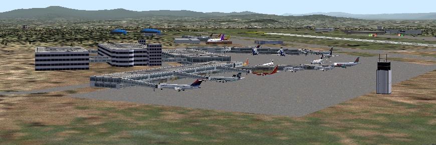 Fs2004 Scenery-Spokane International Airport (Kgeg) In Spokane, Wa