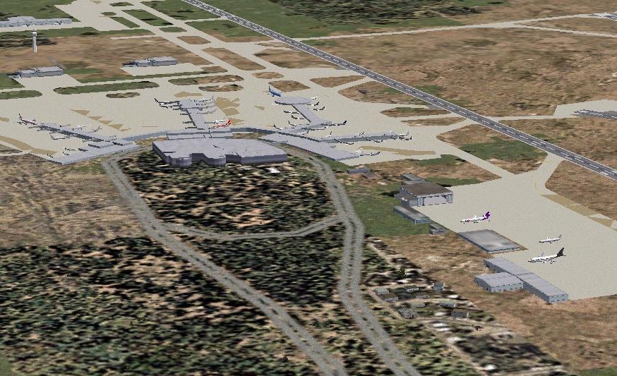 Fs2004 Scenery-Salt Lake City International (Kslc) Is Operated And Managed By The Salt Lak — 1