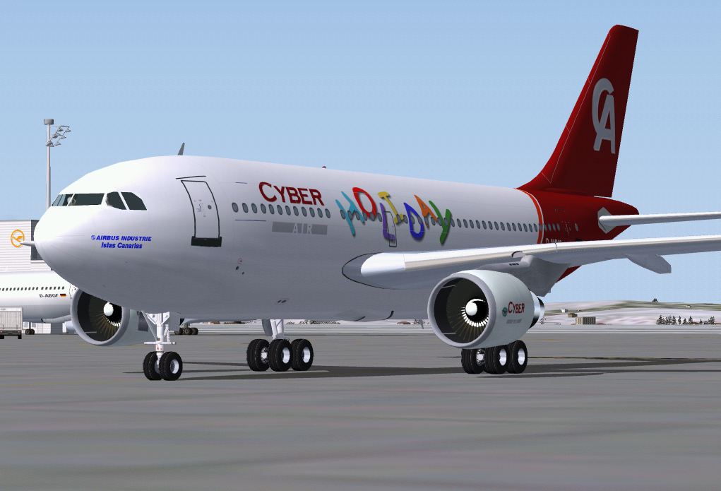 Harald Nehrings A310-203 Repainted In Fictional Cyber Air Holiday Virtual Airline Livery W