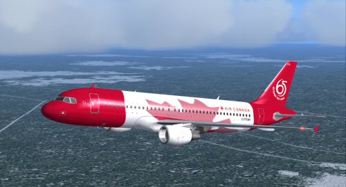 Ifdg A320-211 Air Canada 65Th Aniversery Flightsim Version:fs2004 Repainted By:shane Stron