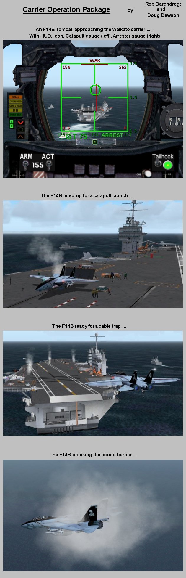 Fs2004 F/A-18C Panel With Integrated Aircraft Carrier Catapult And Arresting Gear Instrume