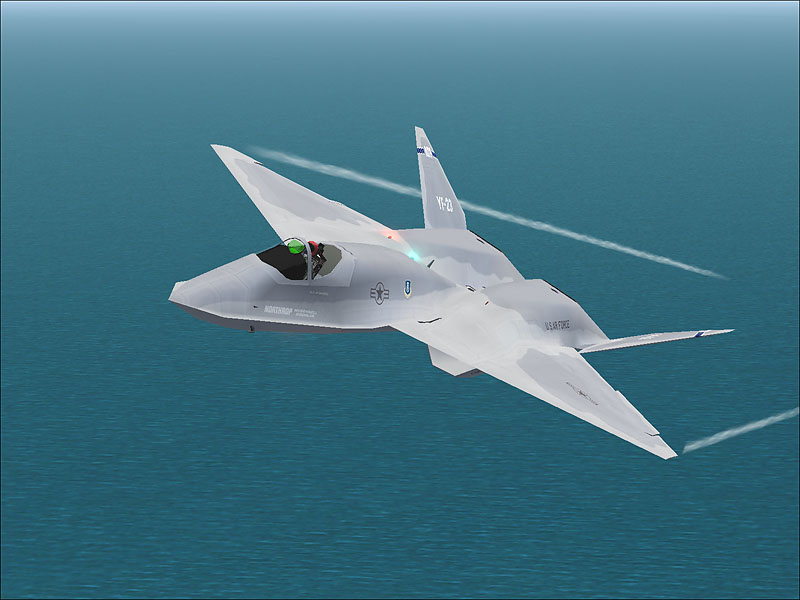 Fs2004 Northrop/Mcdonnell Douglas Yf-23A Black Widow Ii Pav-1 87800 And Pav-2 87801