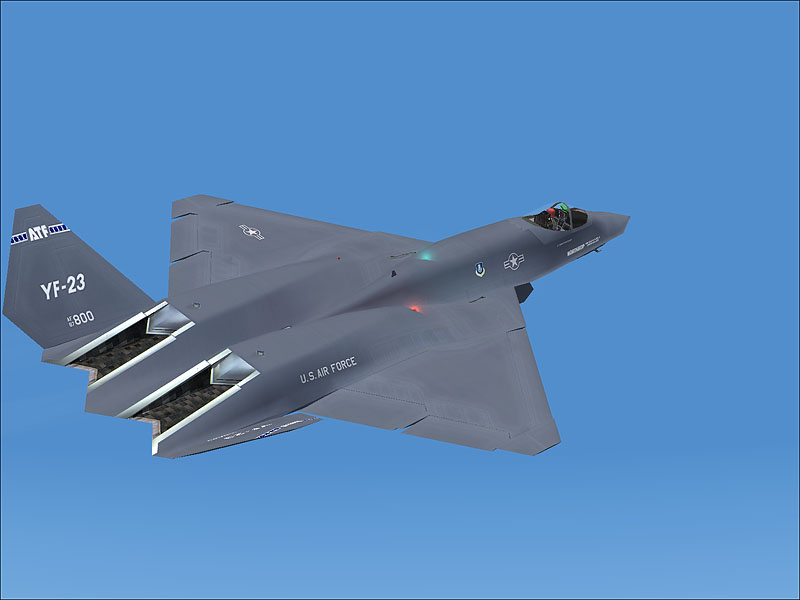 Fs2004 Northrop/Mcdonnell Douglas Yf-23A Black Widow Ii Pav-1 87800 And Pav-2 87801
