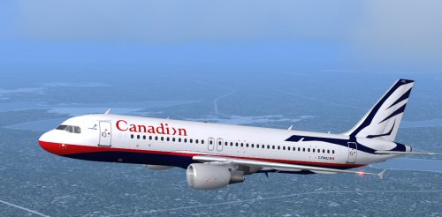 Ifdg A320-211 Canadian Proudwings Flightsim Version:fs2004 Repainted By:shane Strong Origi