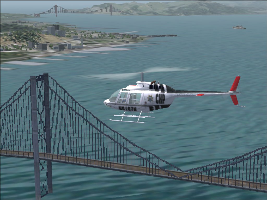 Textures Exclusively For The Msfs Default Bell 206B In The Colors Of The California Highwa