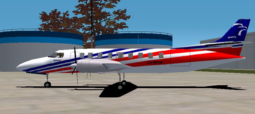 Fs2002 Hawkair Metroliner Ii Metroliner Ii In Argentina Airline Colours Named Hawkair(Clos