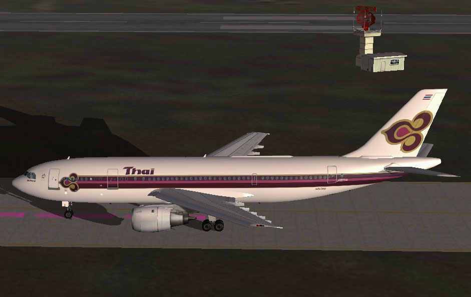 Fs2004 Thai Airways International Airbus A300B4-600 Hs-Tag Srinapha