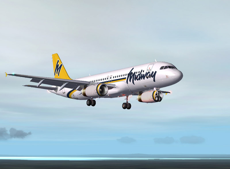 Fs2004 -Ifdg Airbus A320-200 Midway Model By Albaro Villegas And Ric Barker