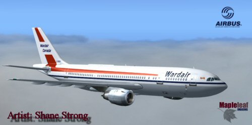 Fs2004 Wardair A300-203 Repainted By:shane Strong Original By:sga