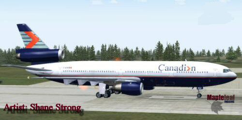 Fs2004 Canadian Dc-10-30 Renovated Flightsim Version:fs2004 Repainted By:shane Strong Orig