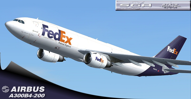 Fs2004 Federal Express Airbus A300B4-200