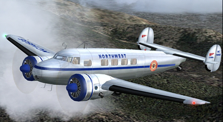 Fs2004 Northwest Lockheed L-10A Electra, Registration Nc14935, 1934 Livery