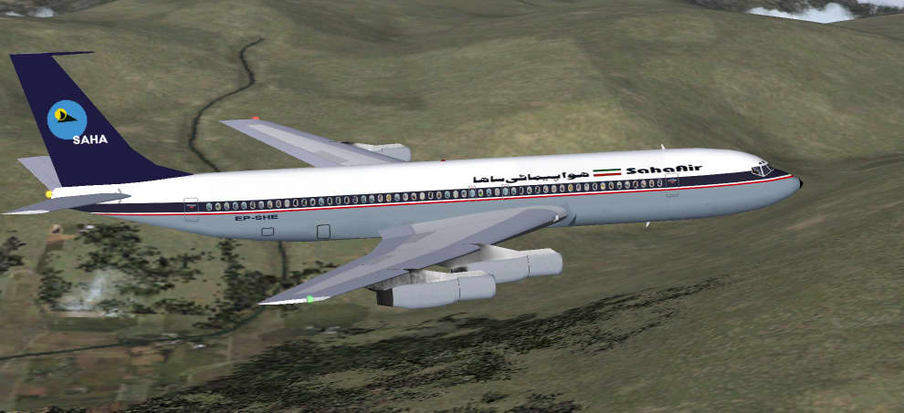Saha Air Boeing 707 This Is Repainted Textures (Plus Other Required Files) Of Lou Vollands