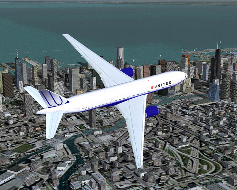 Flight Simulator 2004 Meljet Boeing 777-200Er United Airlines