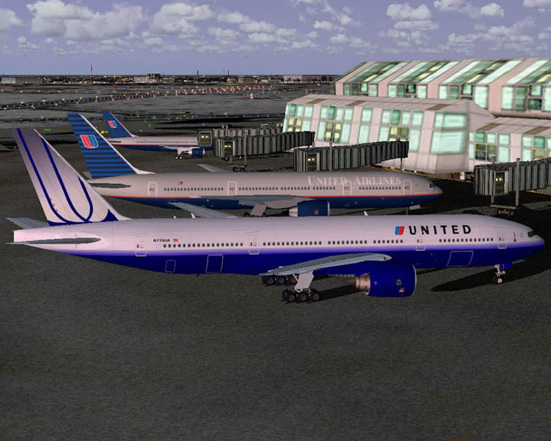 Flight Simulator 2004 Meljet Boeing 777-200Er United Airlines