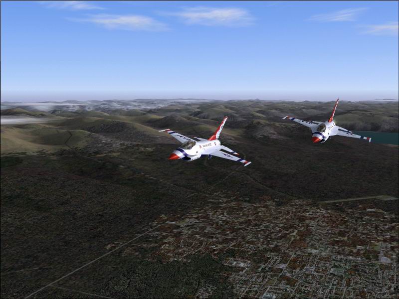 Fs2004 Freedom Of Thunder F-16 Thunderbirds All 5 Of The 2003 Thunderbirds Team In 1 Packa