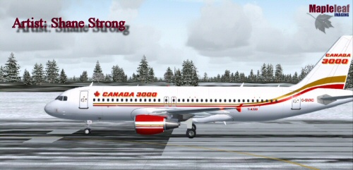 Ifdg A320-211 Canada 3000 Flightsim Version:fs2004 Repainted By:shane Strong Original By:i
