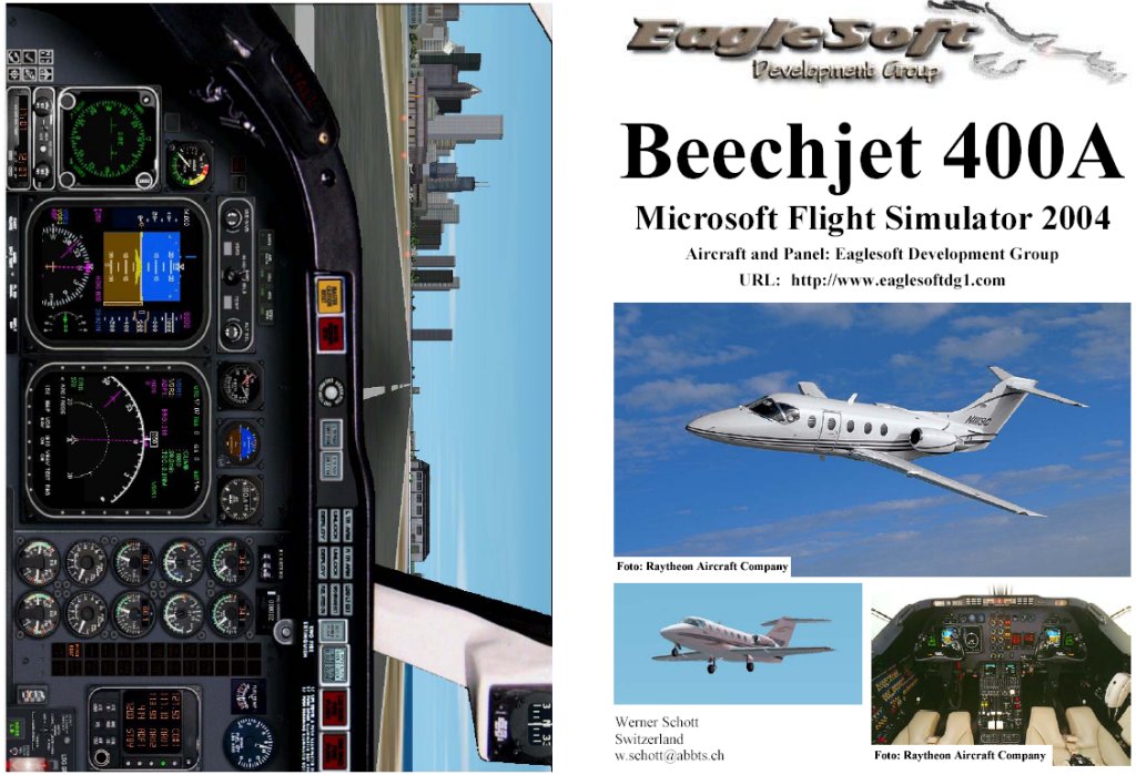 Fs2004 Manual/Checklist Raytheon Beechjet 400A