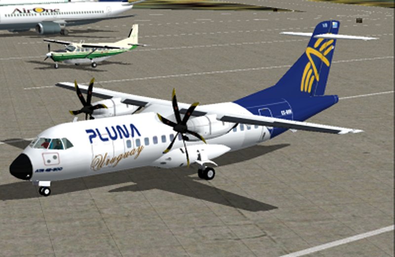 Fs2004 Atr42-500 To Uruguaian Pluna Airlines Current Livery