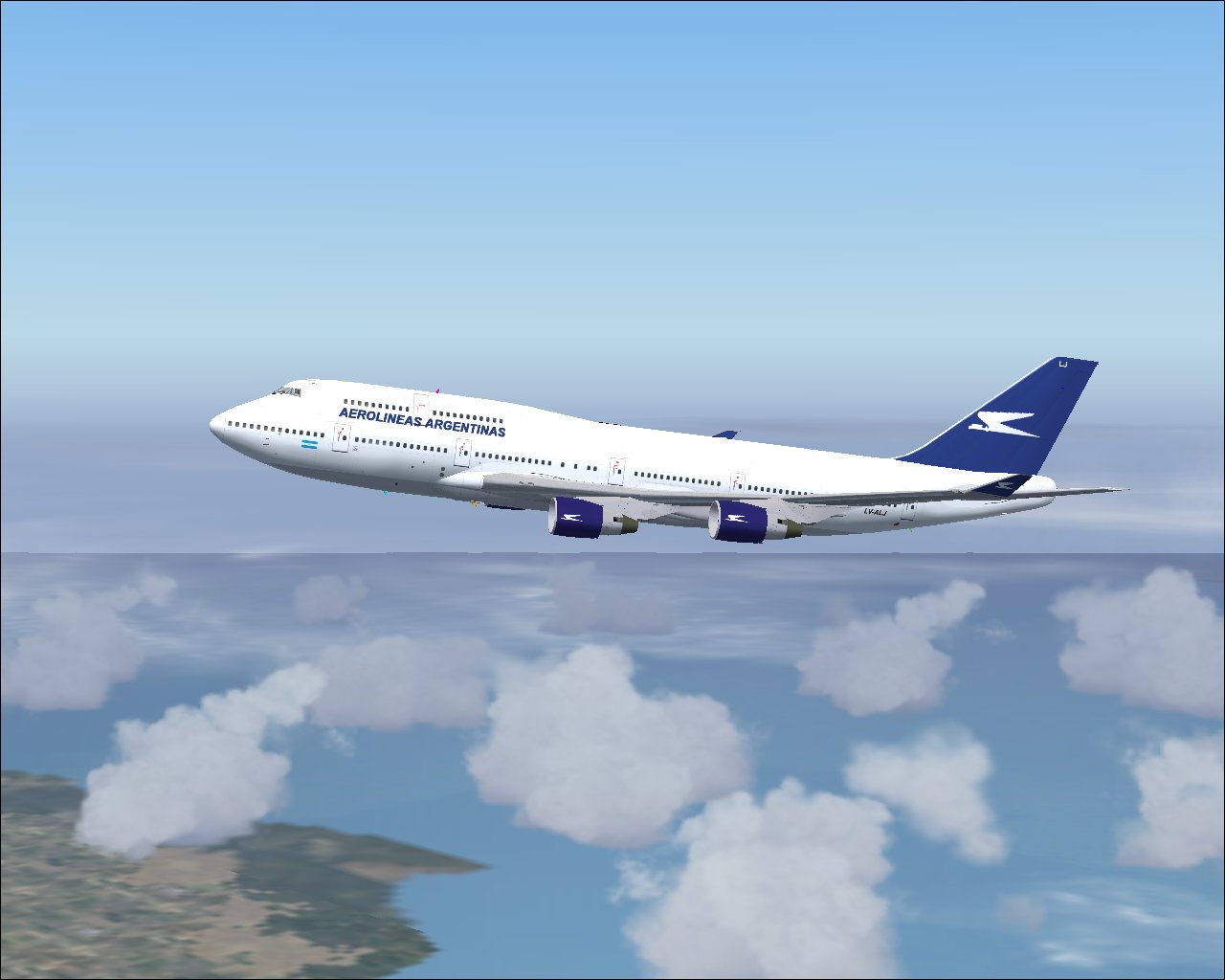 Project Opensky Boeing 747-400 Passenger For Fs2004 Exclusively Painted In Livery Of Aerol
