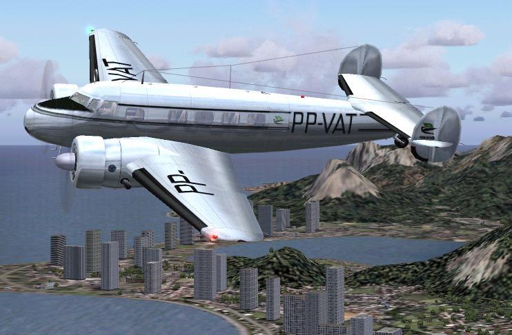 Fs2004 Varig Lockheed Electra L10A Pp-Vat Varig Lockheed 10A Electra