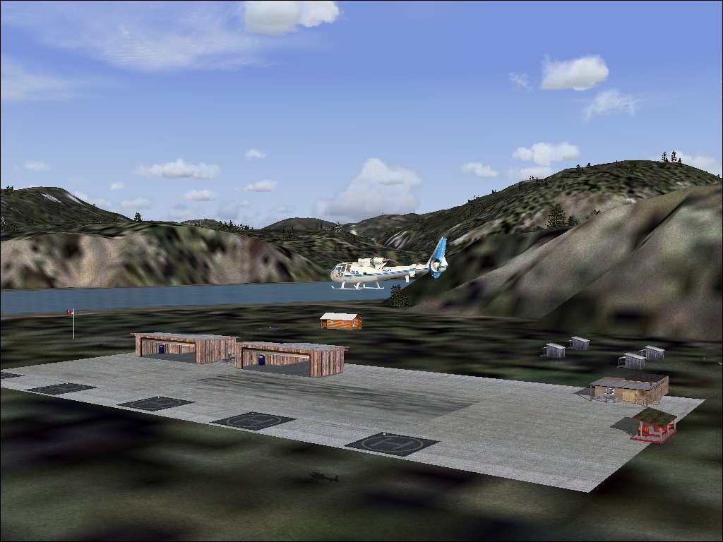 Fs2002 & Fs2004 Scenery - Little Helicopter Oriented Flight Service In The Mt