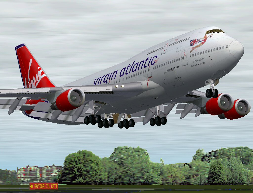 Project Opensky Boeing 747 400 V3 -Virgin Atlantic G-Vroc Mustang Sally By Hugo Espinosa T
