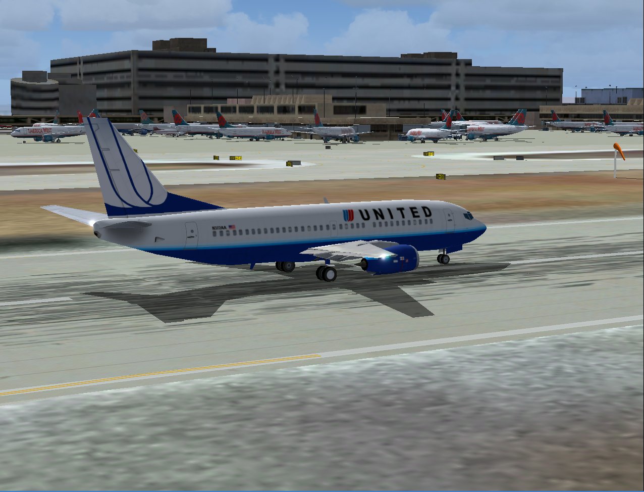 Ai Aardvarks Boeing 737-300 In United Airlines Brand-New Livery, For Ai Traffic, And Paint