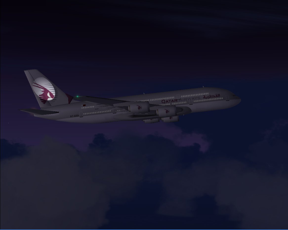 Mike Stones Excellent Airbus A380-100, In Qatar Airways Livery, Virtual Registration A7-Ax