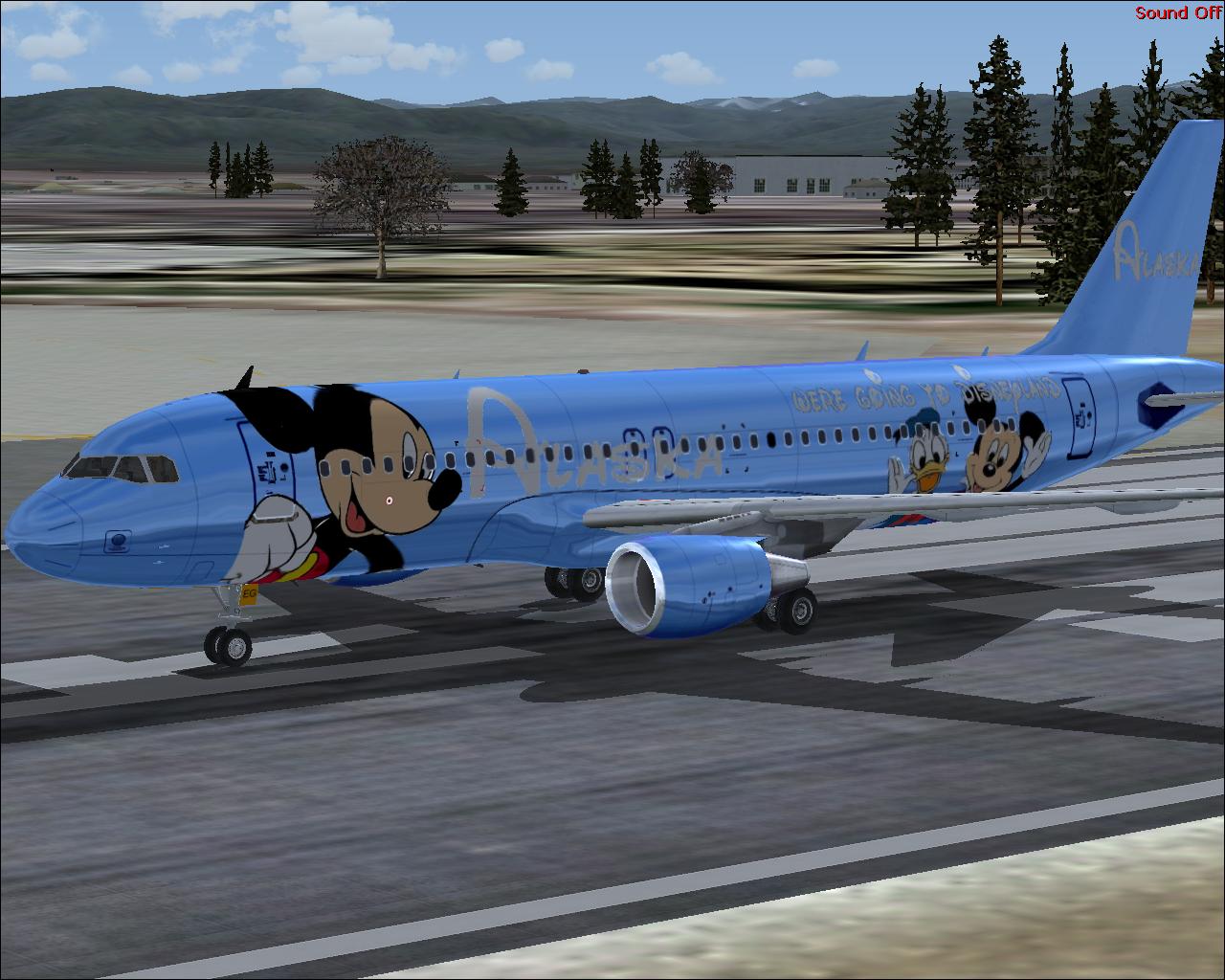 Ifdg Airbus A320 Alaska Disney Repaint By Andres Aguilar Glass
