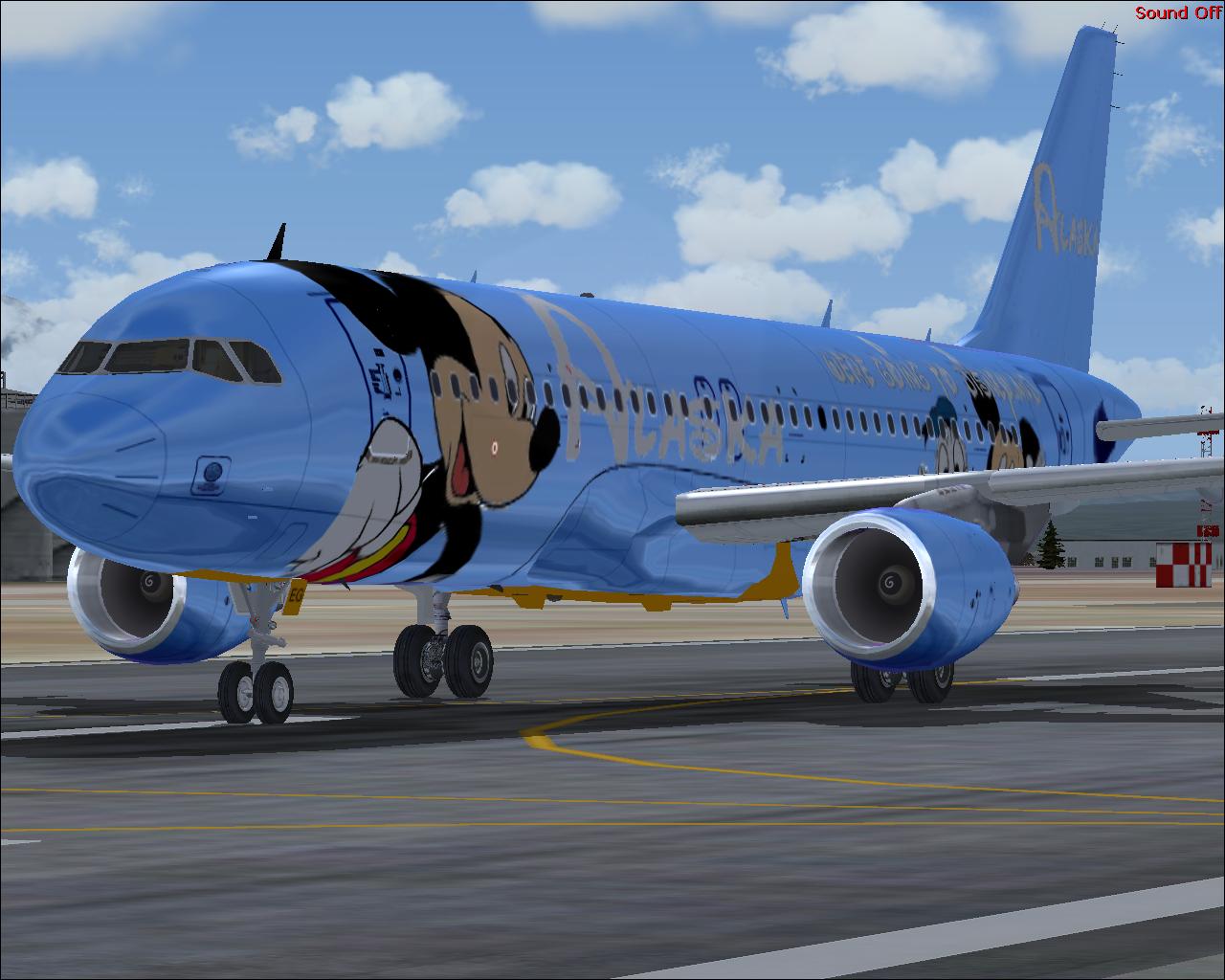 Ifdg Airbus A320 Alaska Disney Repaint By Andres Aguilar Glass