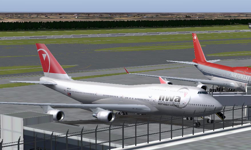 Northwest Airlines Boeing 747-200 & 400 For Fspainter Model