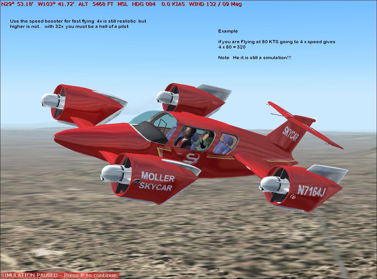 Fs2004 Skycar M400 Production Type