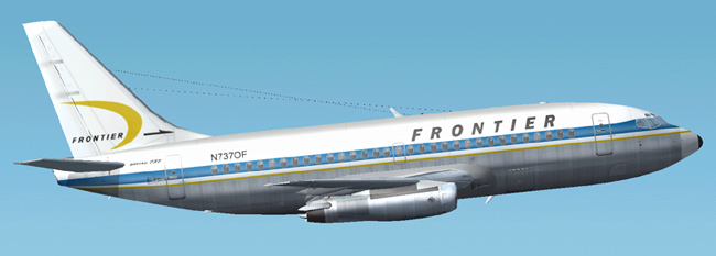 Frontier Old Colors Boeing 737-200 This Is Repainted Textures Of Erick Cantus New Boeing 7