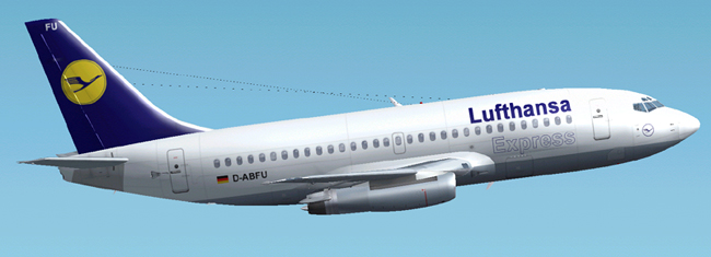 Lufthansa Express Boeing 737-200 This Is Repainted Textures Of Erick Cantus New Boeing 737